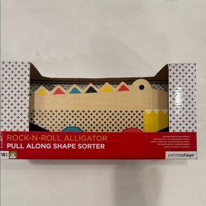 Rock-N-Roll Alligator Pull Along Shape Sorter - Multicolor
